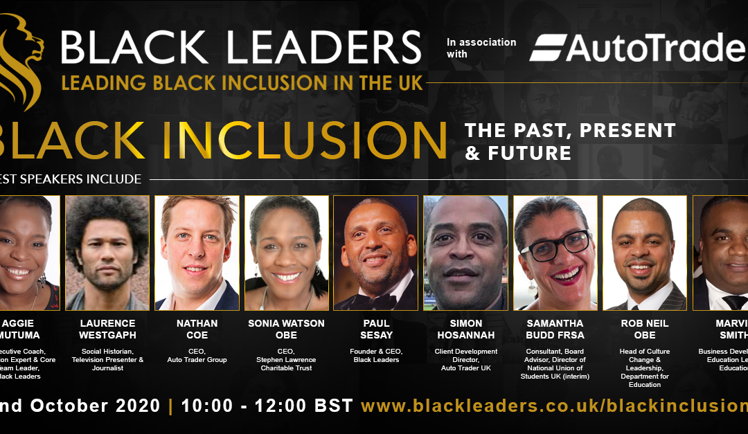 Join Our Latest Event Today at 10.00am: Black Inclusion – Past, Present & Future